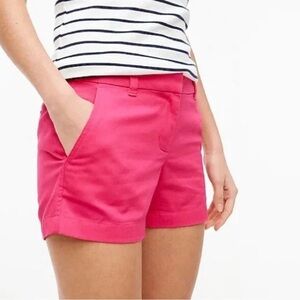 J. Crew Chino Magenta Pink Broken-In shorts